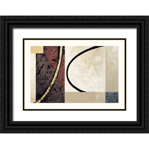 Line and Verse #II5 Black Ornate Wood Framed Art Print with Double Matting by Holland, Cynthia