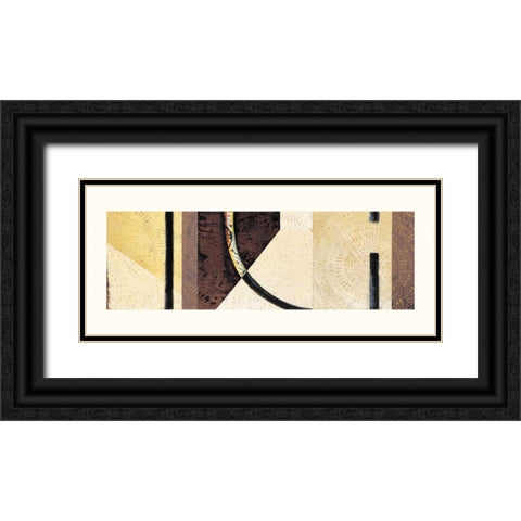 Line and Verse #II7 Black Ornate Wood Framed Art Print with Double Matting by Holland, Cynthia