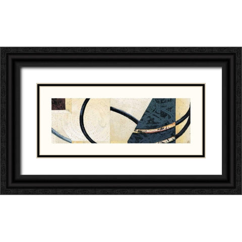 Line and Verse #II9 Black Ornate Wood Framed Art Print with Double Matting by Holland, Cynthia