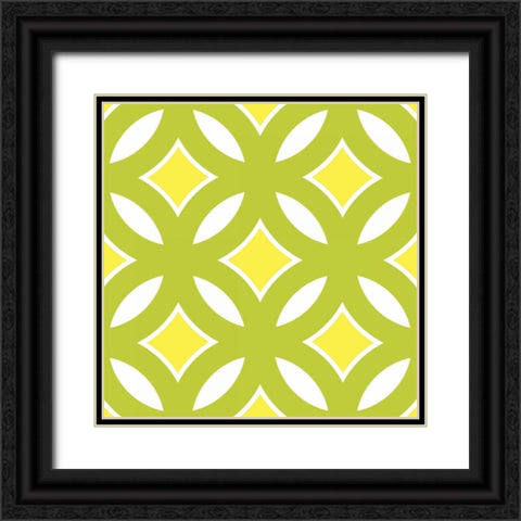 Graphic Pattern II Black Ornate Wood Framed Art Print with Double Matting by Harbick, N