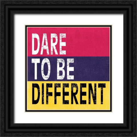 Dare to be Different II Black Ornate Wood Framed Art Print with Double Matting by Harbick, N