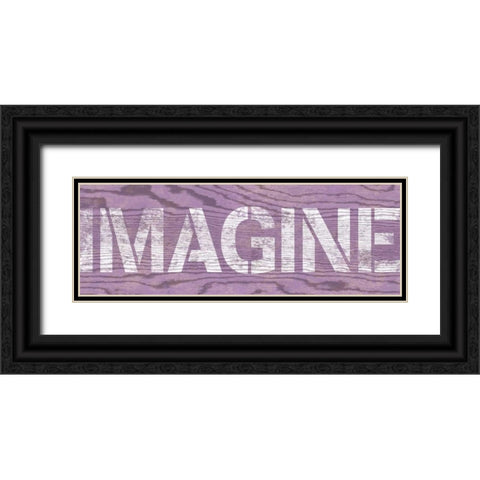 Purple Imagine Black Ornate Wood Framed Art Print with Double Matting by Harbick, N