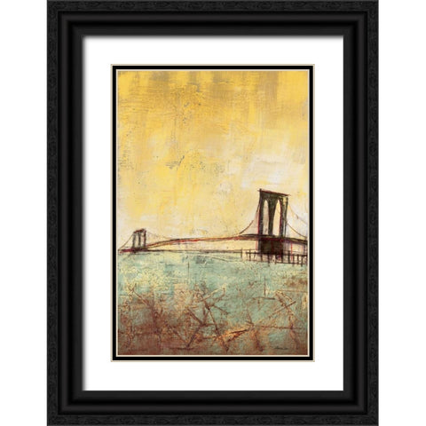 Urban Connection I Black Ornate Wood Framed Art Print with Double Matting by Costa, Antonio