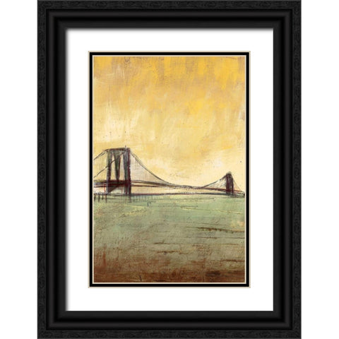 Urban Connection II Black Ornate Wood Framed Art Print with Double Matting by Costa, Antonio