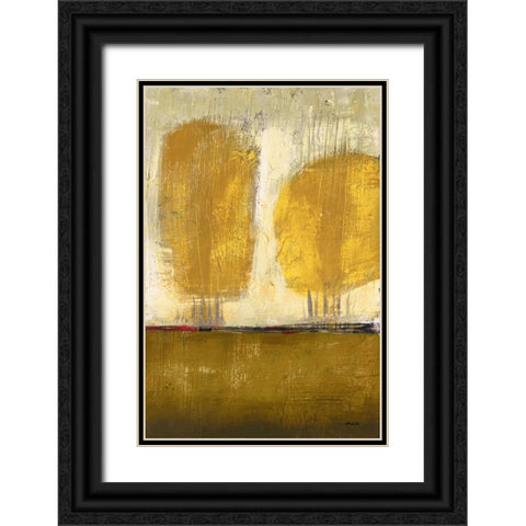 Shades of Gold I Black Ornate Wood Framed Art Print with Double Matting by Costa, Antonio