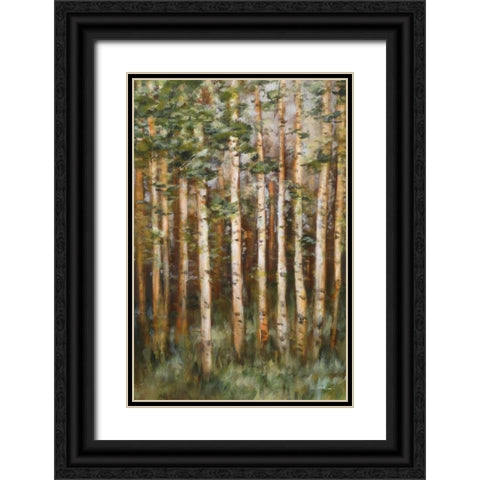 Aspen Beauty III Black Ornate Wood Framed Art Print with Double Matting by Lee, Scott