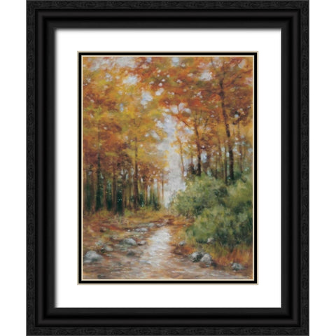 Country Retreat II Black Ornate Wood Framed Art Print with Double Matting by Lee, Scott