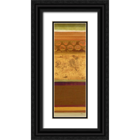 Elemental I Black Ornate Wood Framed Art Print with Double Matting by Rodriguez, S.
