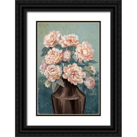 Magnolia Mist Black Ornate Wood Framed Art Print with Double Matting by Jeffrey, Jillian