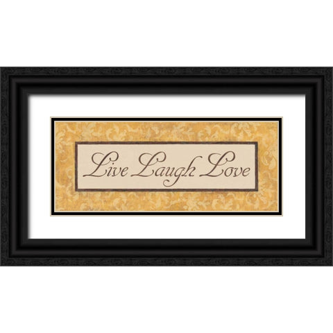 Harvest Damask II Black Ornate Wood Framed Art Print with Double Matting by Jeffrey, Jillian