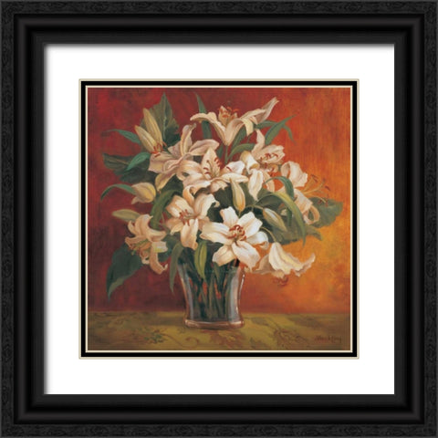 Tropic Beauty I Black Ornate Wood Framed Art Print with Double Matting by Jeffrey, Jillian