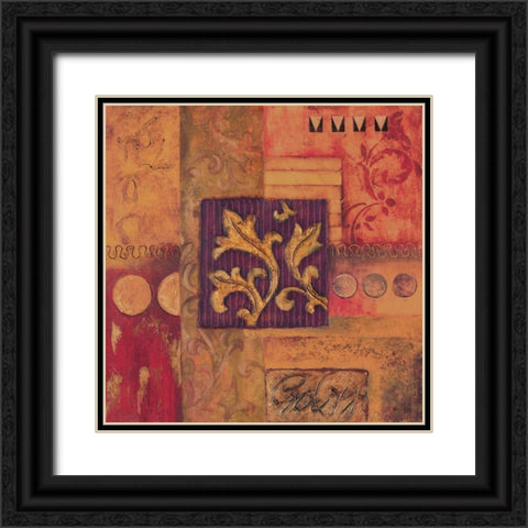 Cinnabar II Black Ornate Wood Framed Art Print with Double Matting by Jeffrey, Jillian