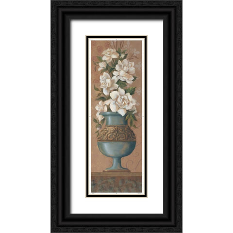 Courtly Roses III Black Ornate Wood Framed Art Print with Double Matting by Jeffrey, Jillian