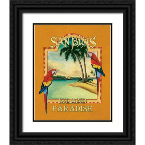 San Blas Black Ornate Wood Framed Art Print with Double Matting by Jones, Catherine