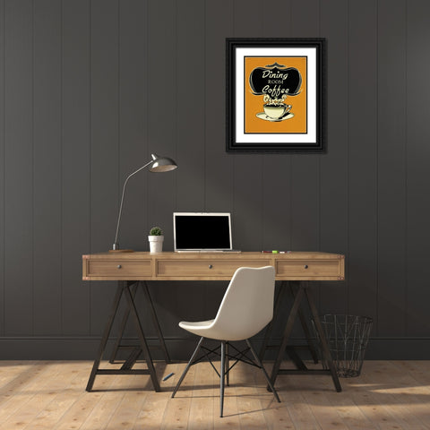 Dining Room Black Ornate Wood Framed Art Print with Double Matting by Jones, Catherine