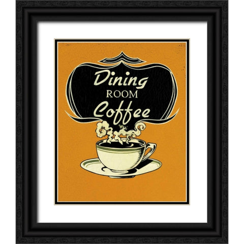 Dining Room Black Ornate Wood Framed Art Print with Double Matting by Jones, Catherine