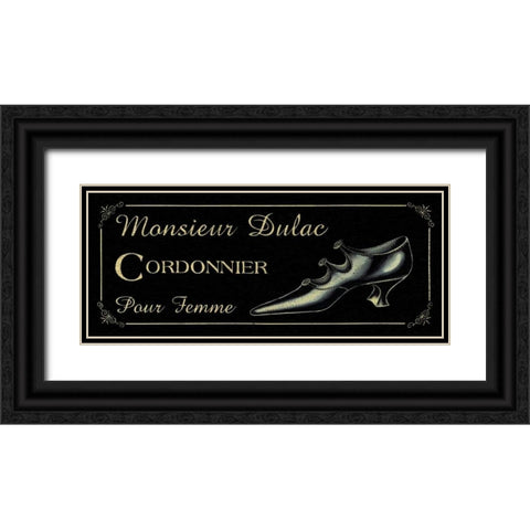 Cordonnier Black Ornate Wood Framed Art Print with Double Matting by Jones, Catherine