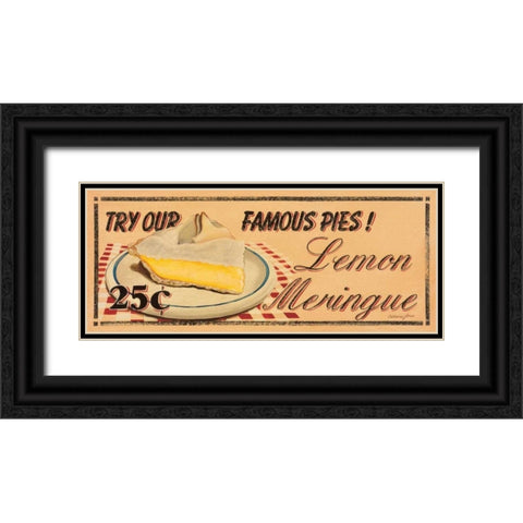 Lemon Meringue Black Ornate Wood Framed Art Print with Double Matting by Jones, Catherine