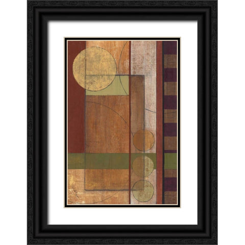 Earth Structure I Black Ornate Wood Framed Art Print with Double Matting by Kime, John