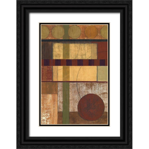 Earth Structure II Black Ornate Wood Framed Art Print with Double Matting by Kime, John