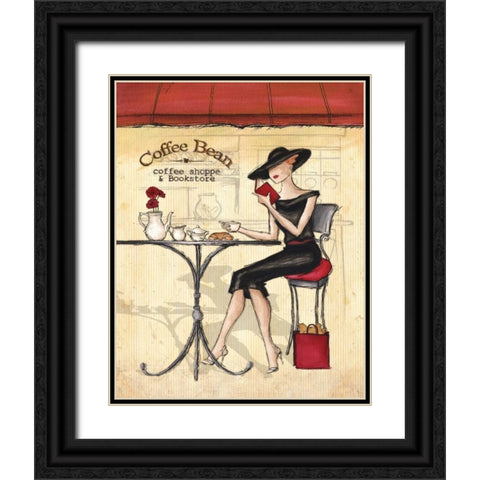 Femme Elegante II Black Ornate Wood Framed Art Print with Double Matting by Laliberte, Andrea