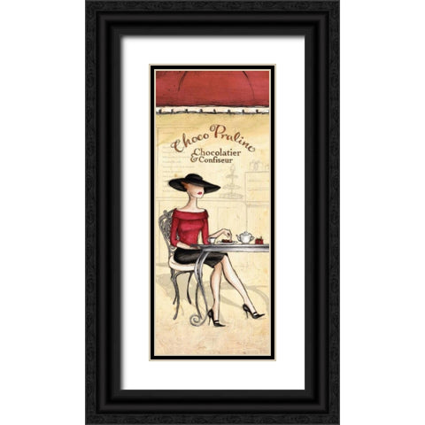 Chocolatier Black Ornate Wood Framed Art Print with Double Matting by Laliberte, Andrea
