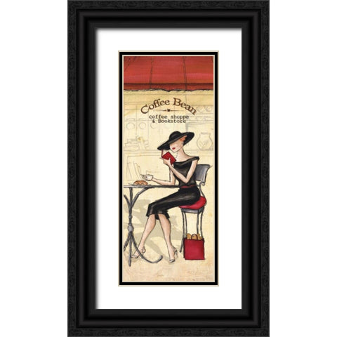 Cafe Black Ornate Wood Framed Art Print with Double Matting by Laliberte, Andrea