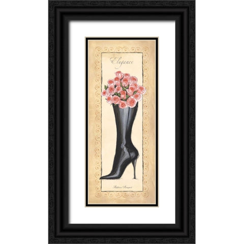 Fashion Bouquet II Black Ornate Wood Framed Art Print with Double Matting by Laliberte, Andrea