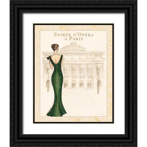 Opera Black Ornate Wood Framed Art Print with Double Matting by Laliberte, Andrea