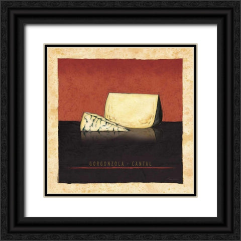 Cheeses III Black Ornate Wood Framed Art Print with Double Matting by Laliberte, Andrea