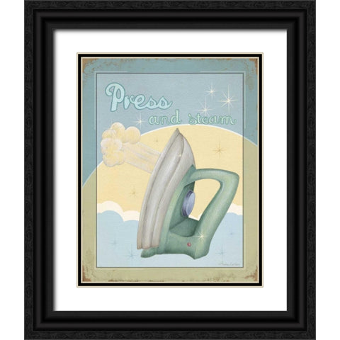Press Black Ornate Wood Framed Art Print with Double Matting by Laliberte, Andrea