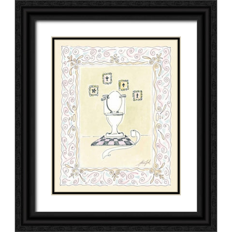 Toilette II Black Ornate Wood Framed Art Print with Double Matting by Leal, Steve