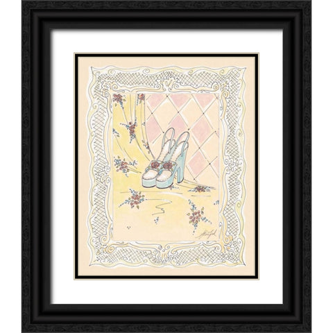 On the Town II Black Ornate Wood Framed Art Print with Double Matting by Leal, Steve