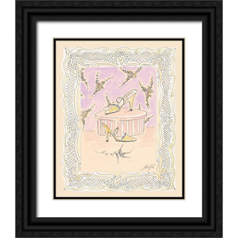 On the Town IV Black Ornate Wood Framed Art Print with Double Matting by Leal, Steve