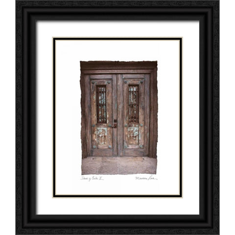 Doors of Cuba II Black Ornate Wood Framed Art Print with Double Matting by Love, Maureen