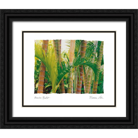 Bamboo Ballet Black Ornate Wood Framed Art Print with Double Matting by Love, Maureen