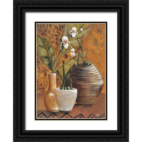 Travel Story I Black Ornate Wood Framed Art Print with Double Matting by Linza, Loretta