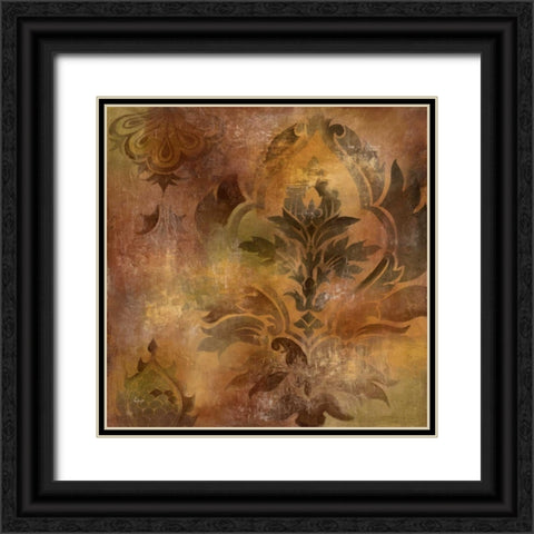 Georgette I Black Ornate Wood Framed Art Print with Double Matting by Linza, Loretta