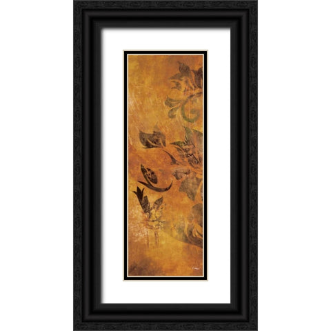 Georgette II Black Ornate Wood Framed Art Print with Double Matting by Linza, Loretta