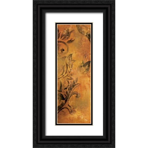 Georgette III Black Ornate Wood Framed Art Print with Double Matting by Linza, Loretta
