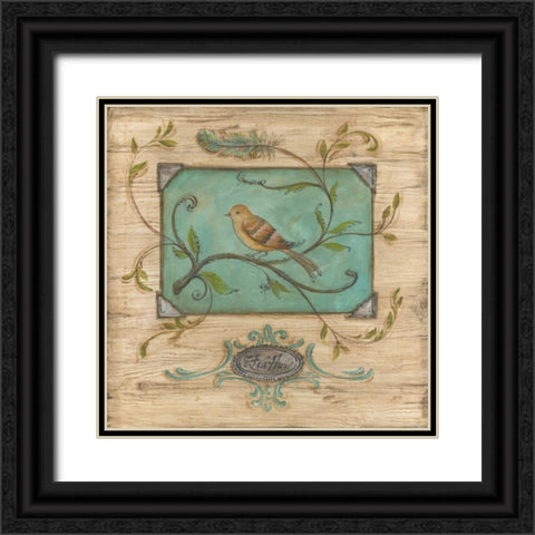 Bird Watcher I Black Ornate Wood Framed Art Print with Double Matting by McRostie, Kate