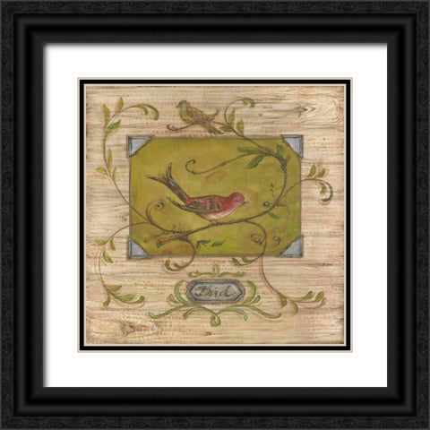 Bird Watcher III Black Ornate Wood Framed Art Print with Double Matting by McRostie, Kate