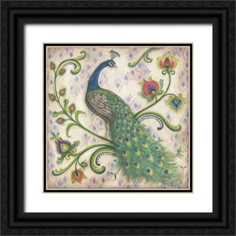 Feathered Splendor I Black Ornate Wood Framed Art Print with Double Matting by McRostie, Kate