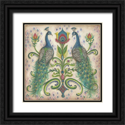 Feathered Splendor II Black Ornate Wood Framed Art Print with Double Matting by McRostie, Kate