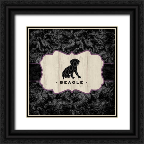 Top Dog IV Black Ornate Wood Framed Art Print with Double Matting by McRostie, Kate