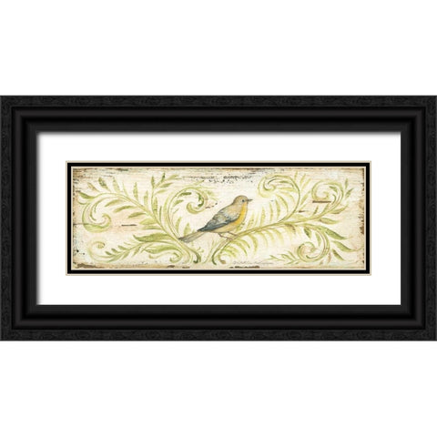 Eco Warbler Black Ornate Wood Framed Art Print with Double Matting by McRostie, Kate