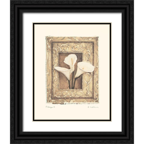 Firenze II Black Ornate Wood Framed Art Print with Double Matting by Melious, Amy