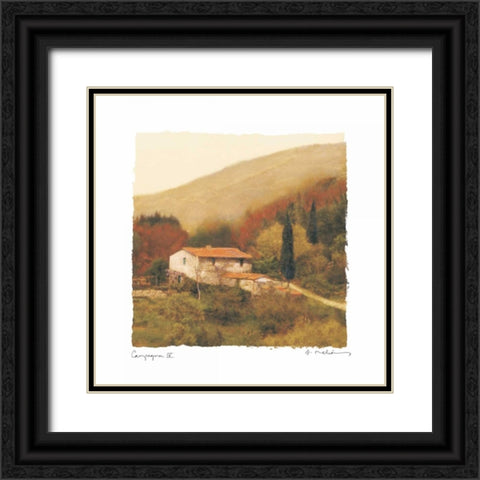 Campanga IV Black Ornate Wood Framed Art Print with Double Matting by Melious, Amy