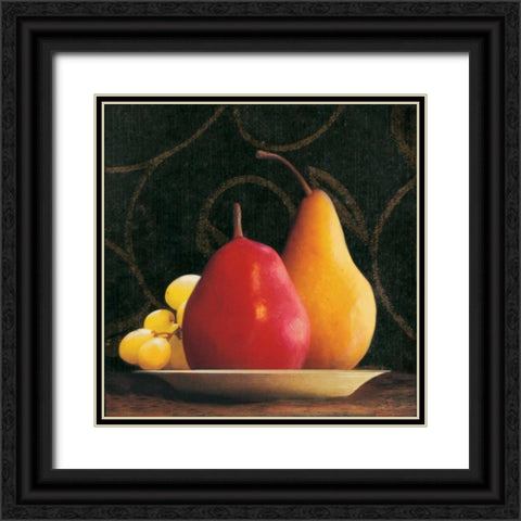 Frutta del Pranzo III Black Ornate Wood Framed Art Print with Double Matting by Melious, Amy