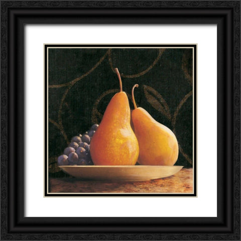 Frutta del Pranzo IV Black Ornate Wood Framed Art Print with Double Matting by Melious, Amy